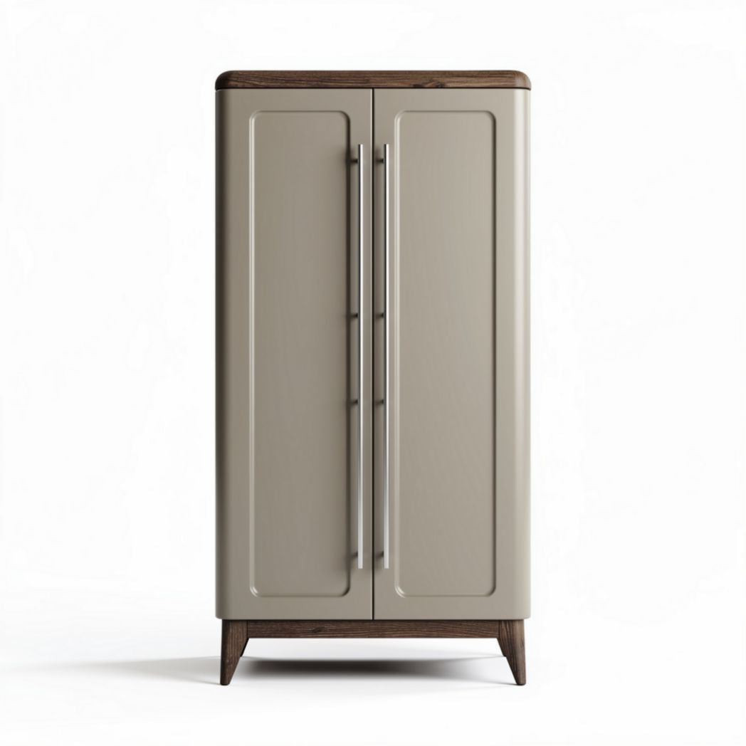 Szafka do przechowywania w stylu retro z metalu - 65 x 40 x 120cm