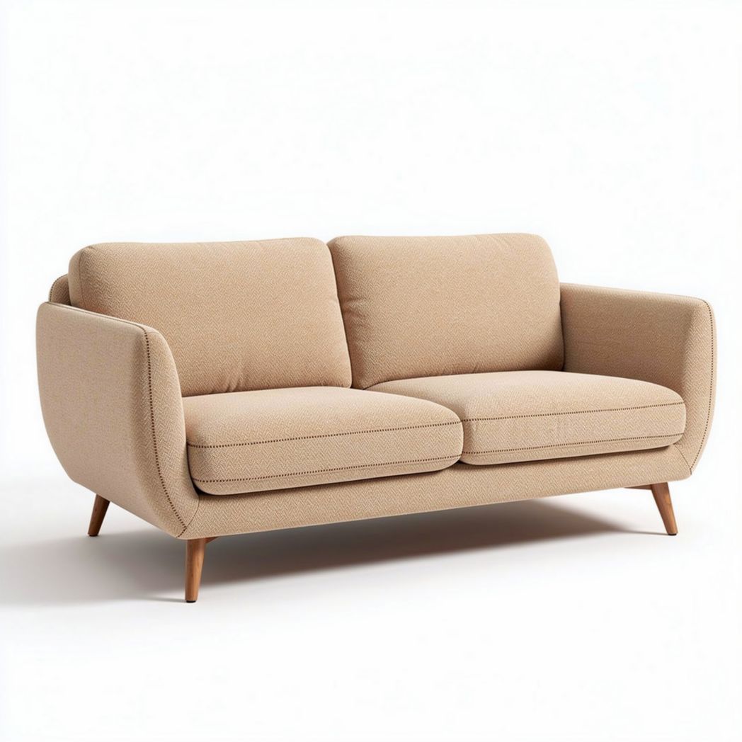 Sofa dwuosobowa do salonu z tkaniny - 180 x 80 x 75cm